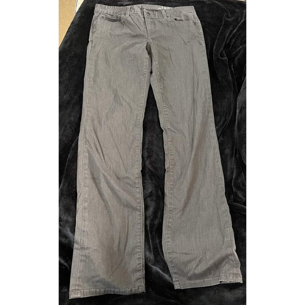 GAP 1969 30/10r Real Straight Pants Dark‎ Gray/Black